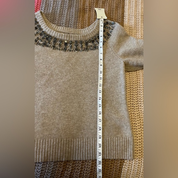 Allegory Wool Cashmere Beaded Sweater - Picture 7 of 12